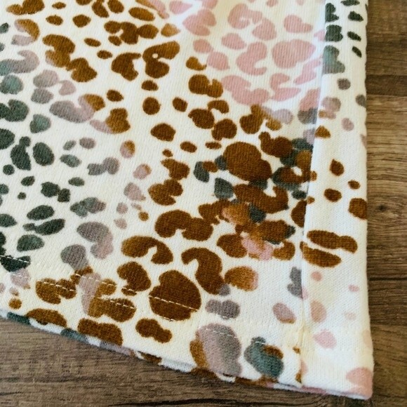 Zac & Rachel knit pants multicolor dots wide leg relax pants size M - Picture 6 of 8